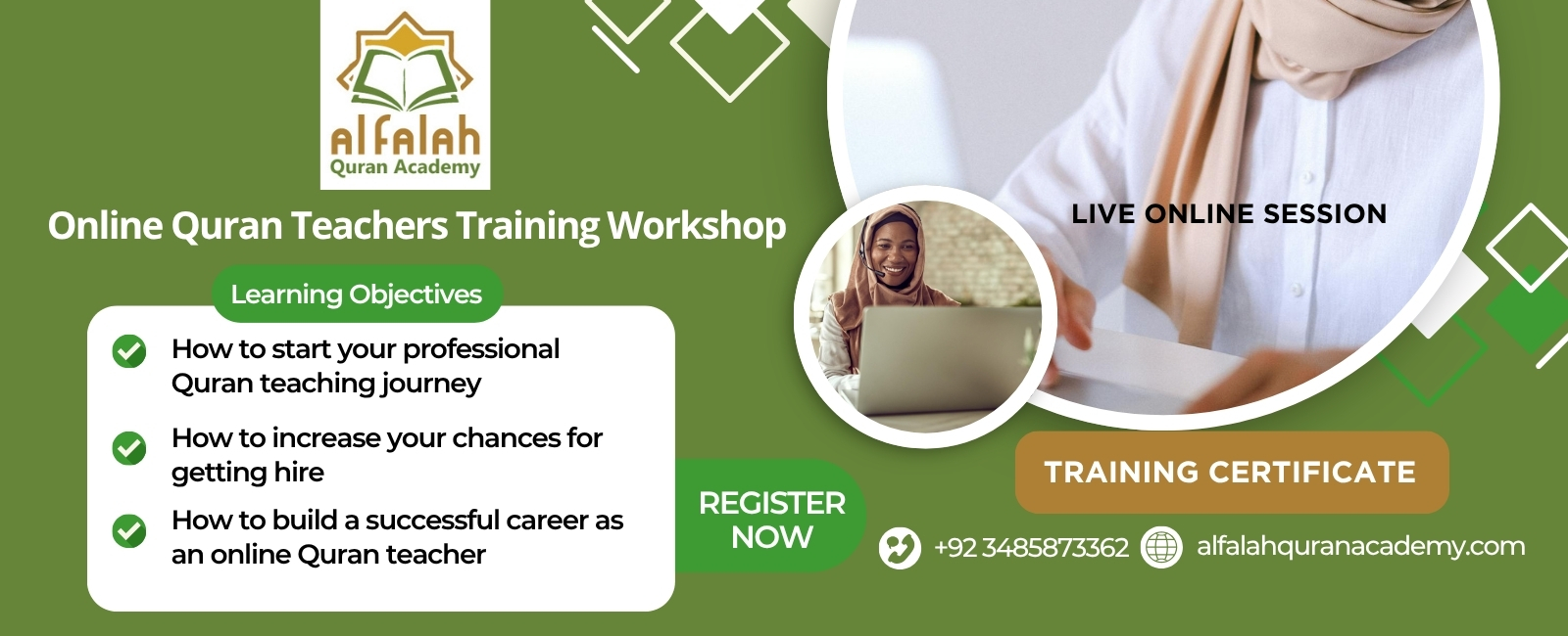 training workshop for online Quran teachers